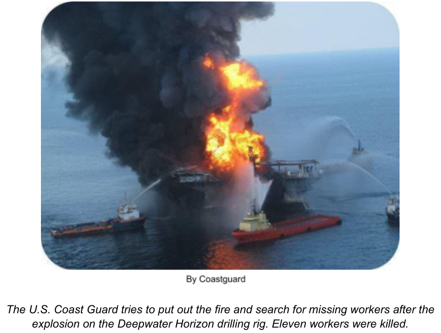 The Deepwater Horizon oil rig explosion