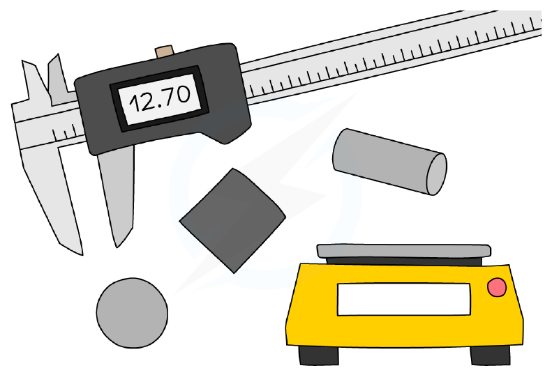 Equipment for measuring density of regular solids