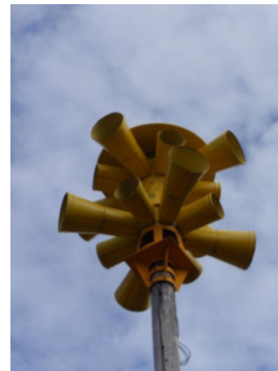 A warning siren