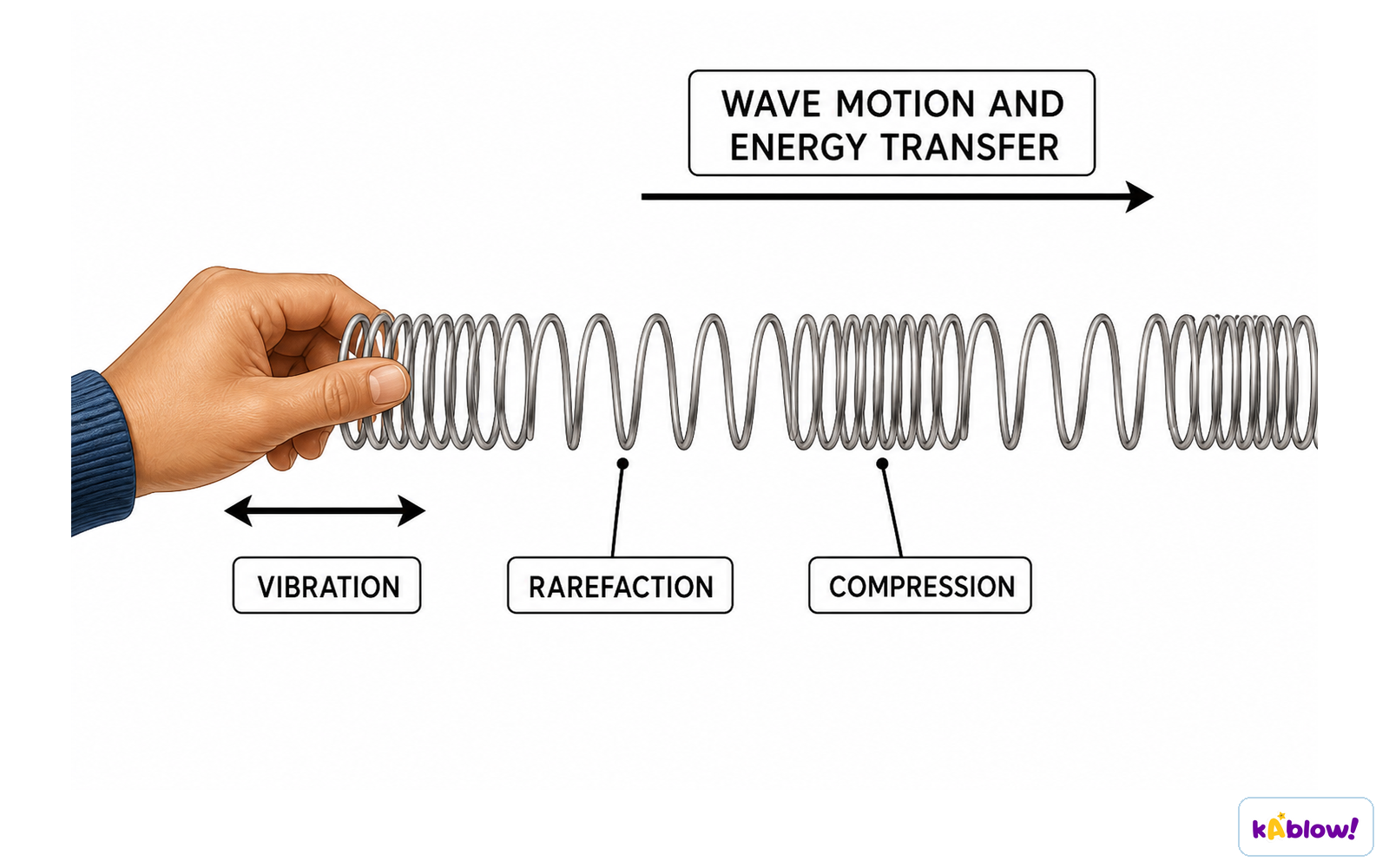 Longitudinal wave motion